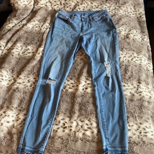 ANA ankle skinny distressed jeans 10